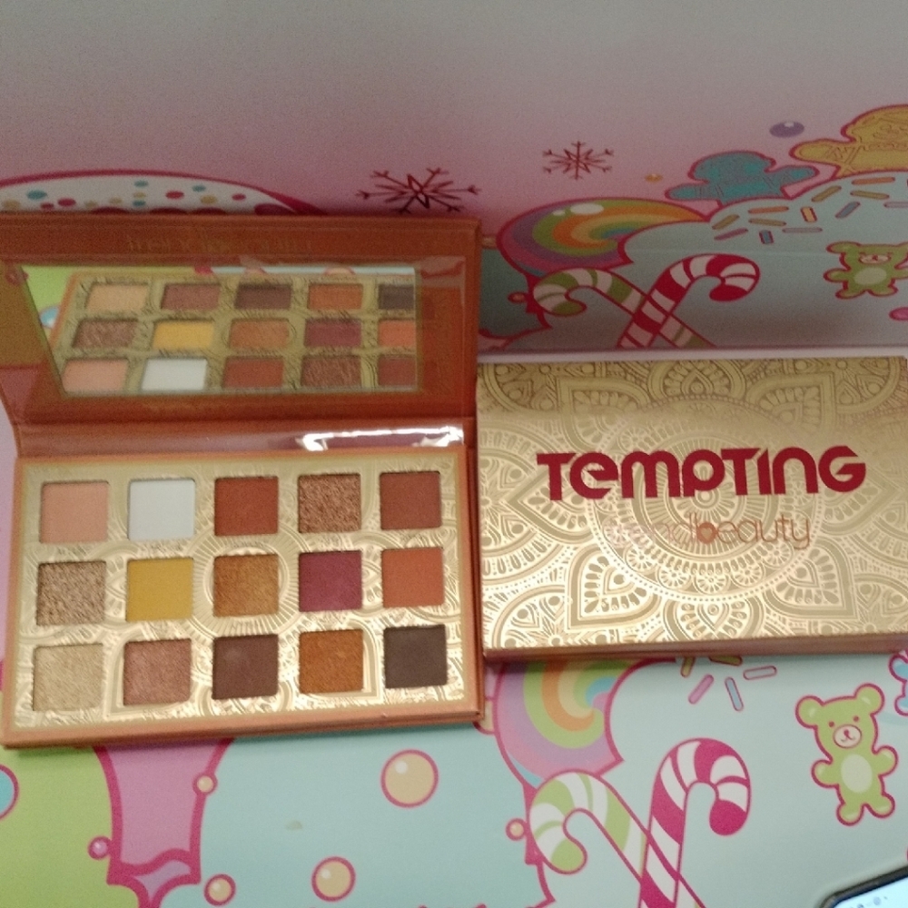 Warm Eyeshadow Palette - Gold, Brown & Pink Tones